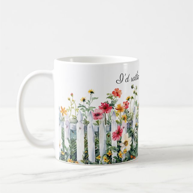 Taza De Café Flores en un huerto (Izquierda)