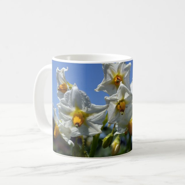 Taza De Café Flores estéticas Solanum tuberosum (Anverso izquierdo)