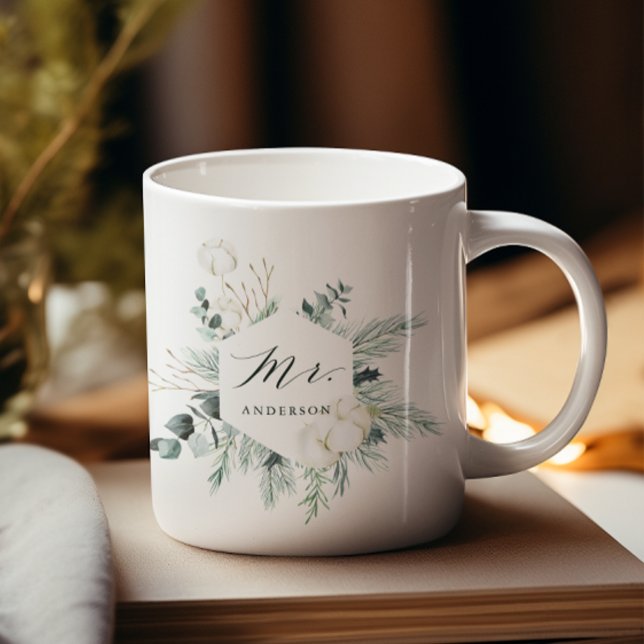 Taza De Café Flores Evergreen y Cotton Sr. Personalizado (Subido por el creador)