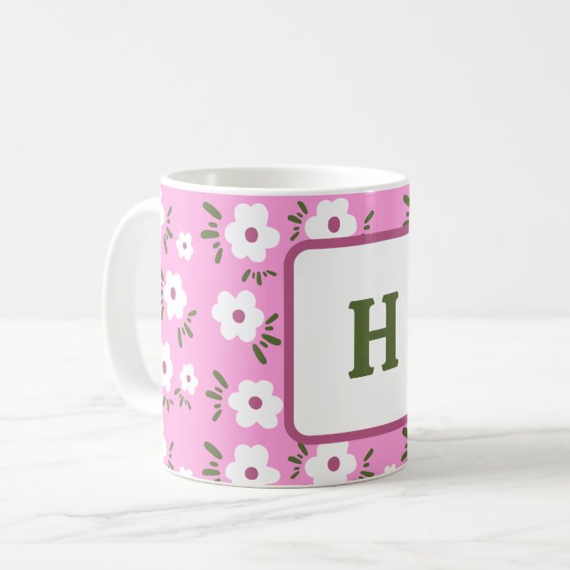 Taza De Café Flores felices (Anverso izquierdo)