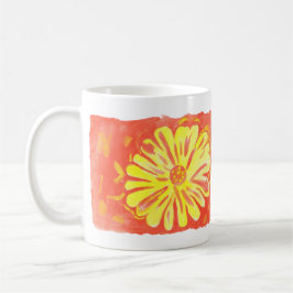 Taza De Café Flores - Flores Amarillas