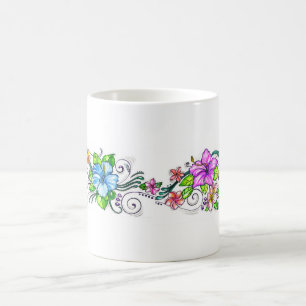 Taza De Café Flores hawianas de Hibiscus