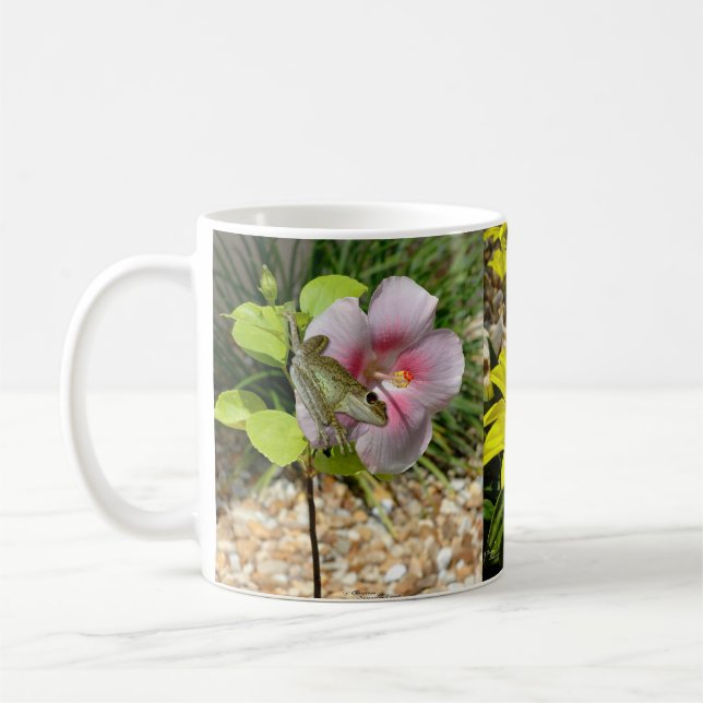 Taza De Café Flores hibiscus Mug (Izquierda)