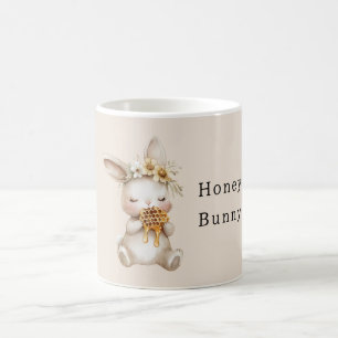Taza De Café Flores Honey Bunny