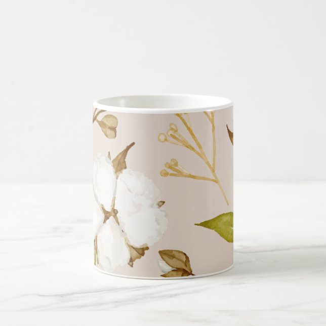 Taza De Café Flores impermeables: Encanto floral eterno (Centro)