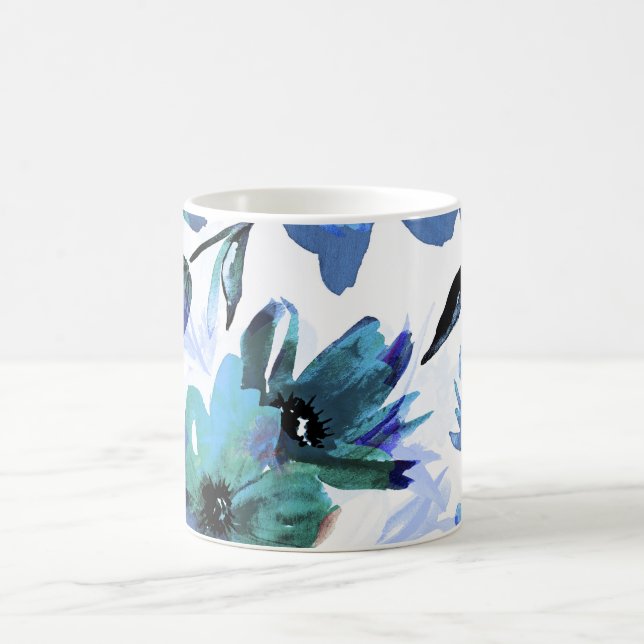 Taza De Café Flores impermeables: estética floral para cada Mu (Centro)