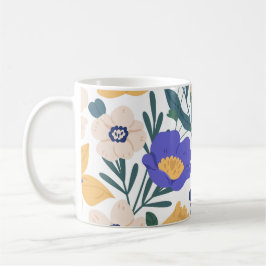 Taza De Café Flores impermeables: magia floral en cada soplo