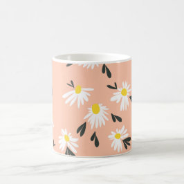 Taza De Café Flores impermeables: Petales Delicados, Diseño Aud