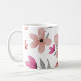 Taza De Café Flores impermeables: Sofisticación floral