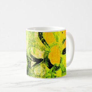 Taza de café Flores infantiles de Duvall (en verde