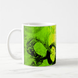 Taza de café Flores infantiles de Duvall (en verde