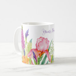 Taza De Café Flores irlandesas acuarelas
