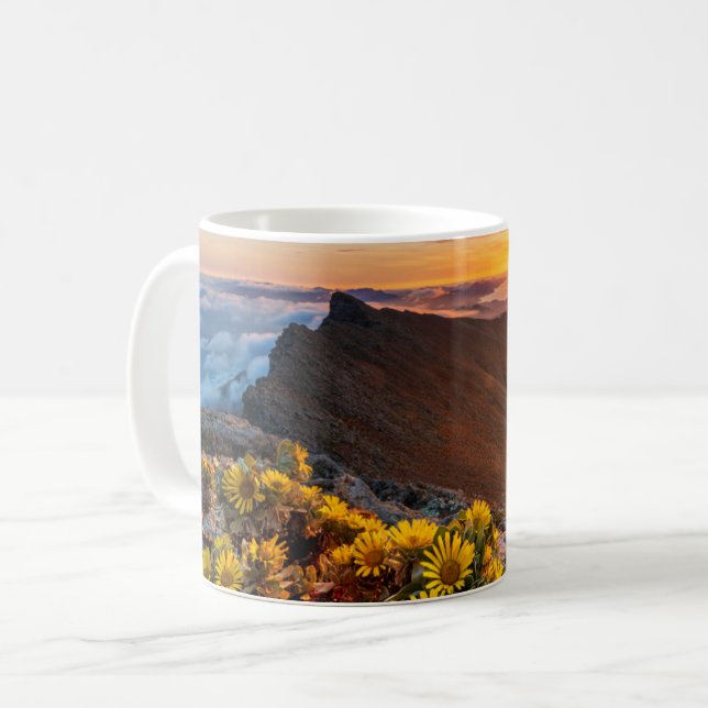 Taza De Café Flores | Islas Canarias, España (Anverso izquierdo)
