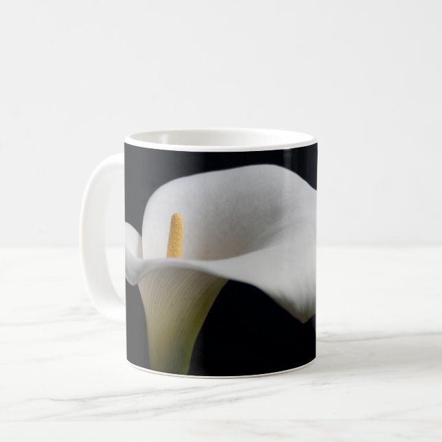 Taza De Café Flores | Lirio de Calla Blanca (Anverso izquierdo)