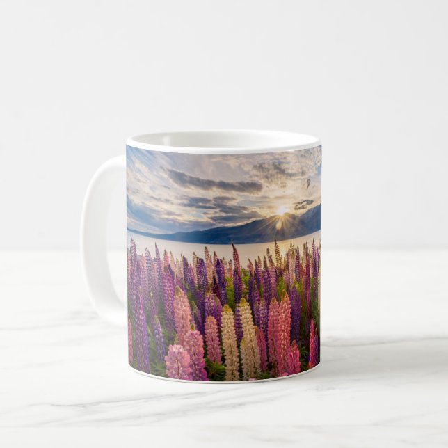 Taza De Café Flores | Lupines New Zealand (Anverso izquierdo)