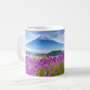 Taza De Café Flores   Monte Fugi Japón