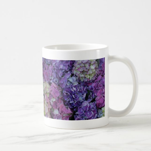 Taza De Café Flores moradas (Derecha)