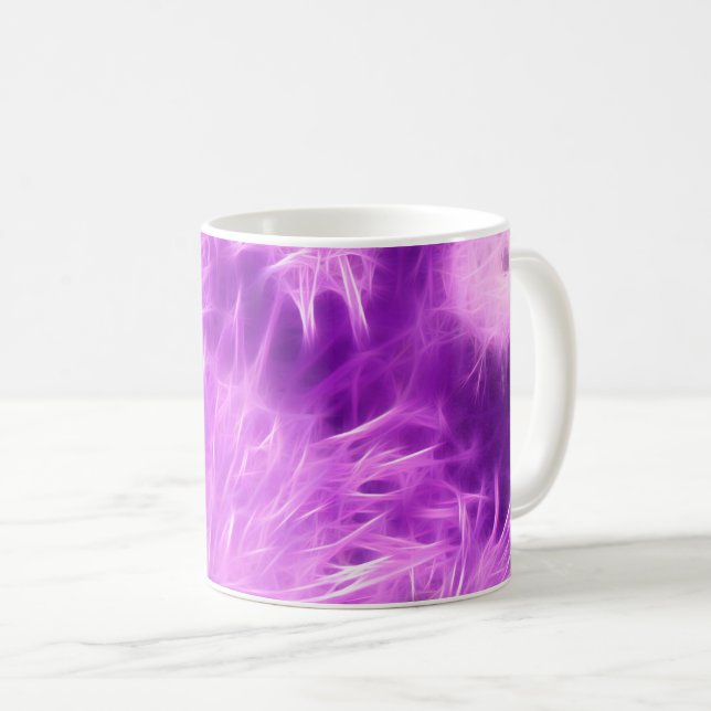 Taza De Café Flores moradas transformadas (Anverso derecho)