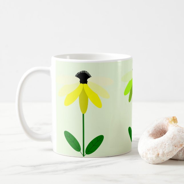 Taza De Café Flores Mug (Con donut)