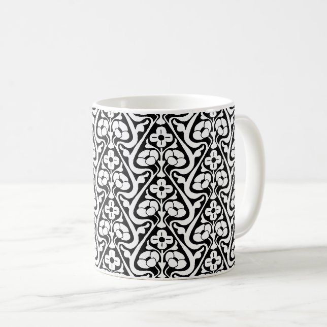 Taza De Café Flores murales de Barcelona café Mug (Anverso derecho)