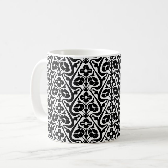 Taza De Café Flores murales de Barcelona café Mug (Anverso izquierdo)