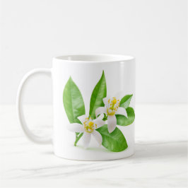 Taza De Café Flores naranjas