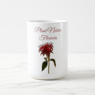 Taza De Café Flores Nativas de la Planta Monarda