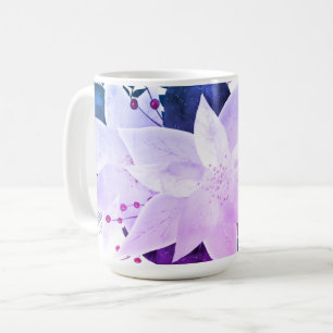 Taza De Café Flores Navidades