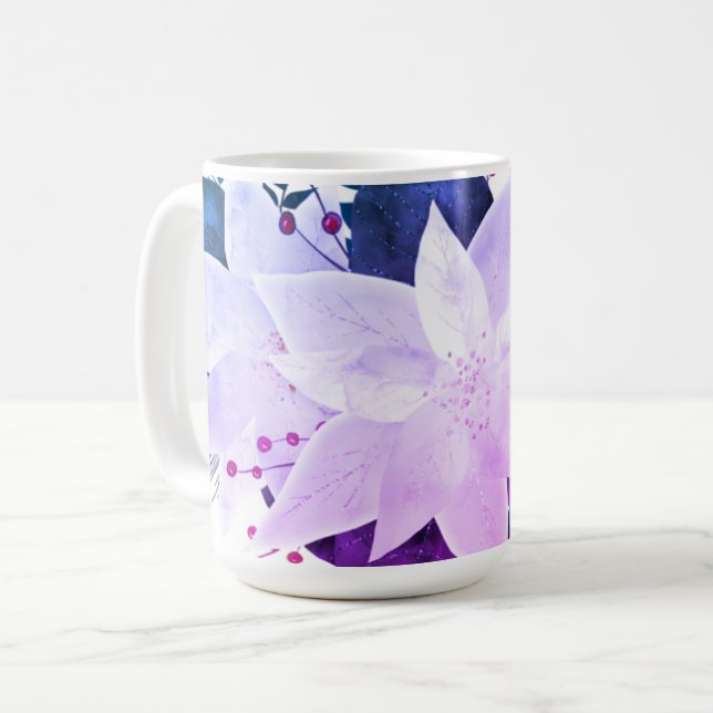 Taza De Café Flores Navidades (Anverso izquierdo)