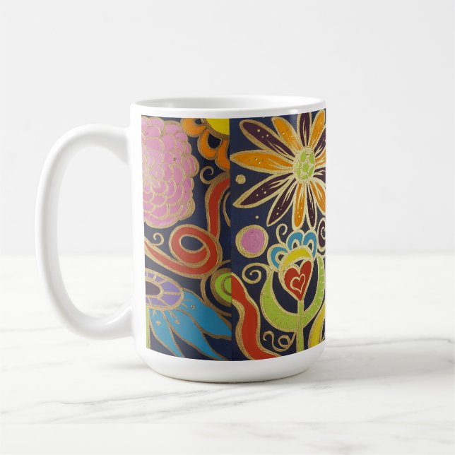Taza De Café Flores para Jolene (Izquierda)