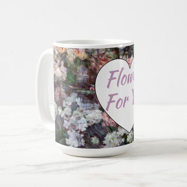 Taza De Café Flores Para Usted (Anverso izquierdo)