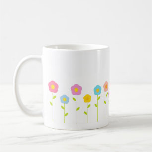Taza De Café Flores Pastel Mug