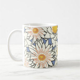 Taza De Café Flores patrón lotus lirio