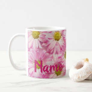 Taza De Café Flores personalizadas Daisies Diseño Café Mug