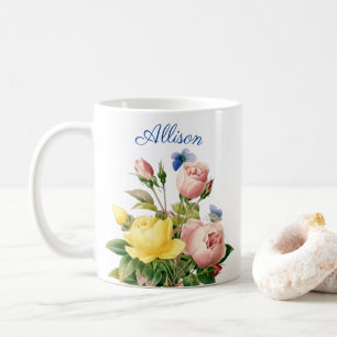 TAZA DE CAFÉ FLORES PERSONALIZADOS DE LA NATURALEZA