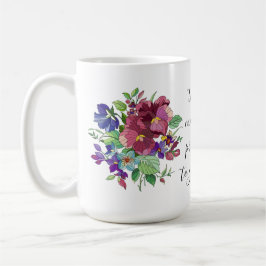 Taza De Café Flores pintadas, por primera vez abuela