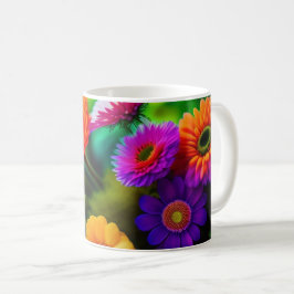 Taza De Café Flores por todas partes