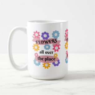 Taza De Café Flores por todo el lugar