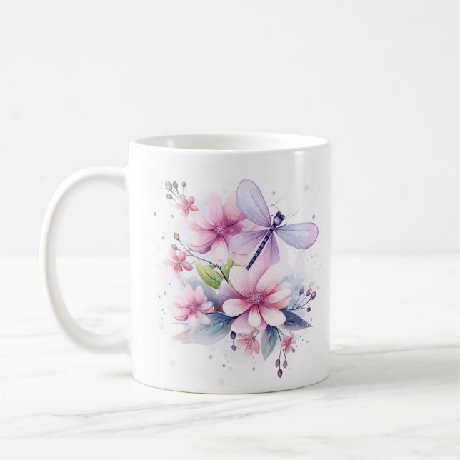 Taza De Café Flores positivas que importan tus esfuerzos (Izquierda)