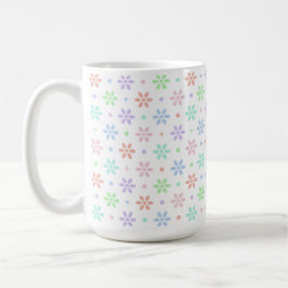 Taza De Café Flores, puntos y destellos