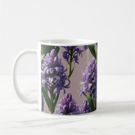 Taza De Café Flores púrpura de Hyacinth holandesa