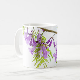 Taza De Café Flores púrpura Jacaranda