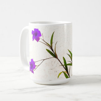 Taza De Café Flores púrpuras en la brisa