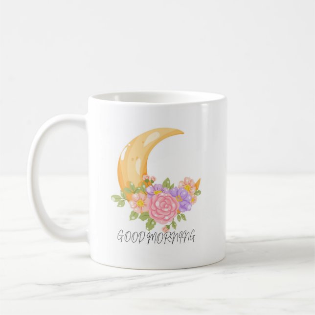 Taza De Café Flores que florecen de noche (Izquierda)
