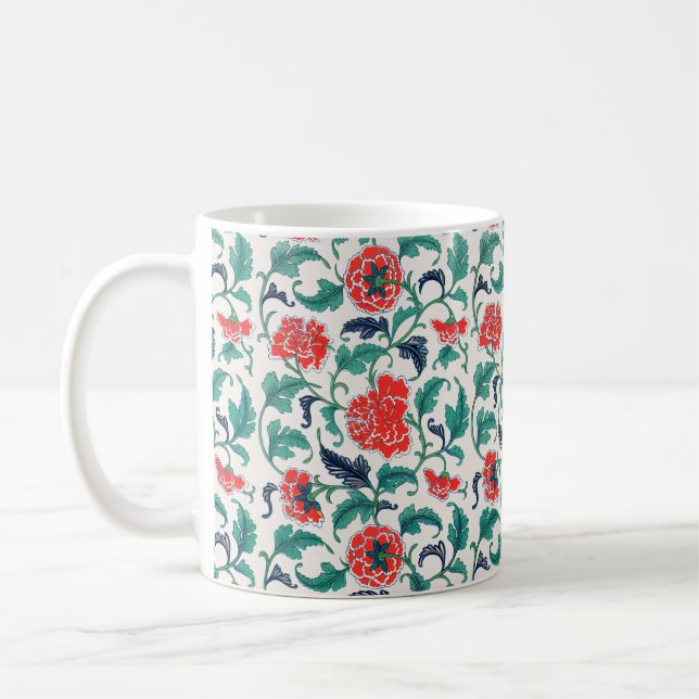 Taza De Café Flores rojas (Izquierda)