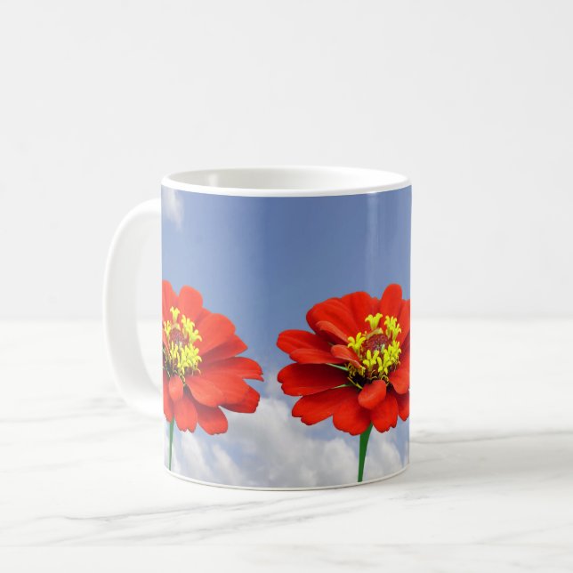 Taza De Café Flores rojas de Zambia Mug (Anverso izquierdo)