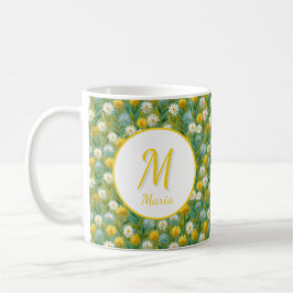 Taza De Café Flores románticas personalizadas de primavera para