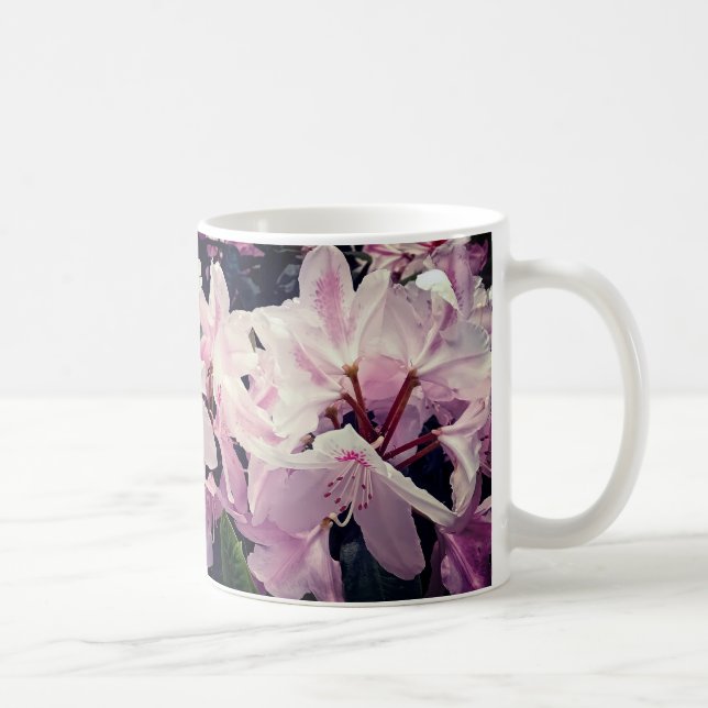Taza De Café Flores rosadas (Derecha)
