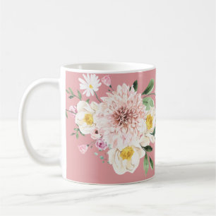 Taza De Café Flores rosas café Tee Mug Drinkware