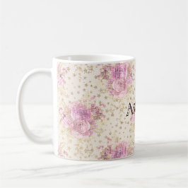 Taza De Café Flores rosas de moda